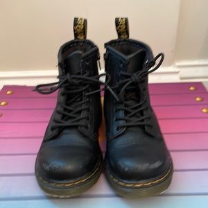 Dr. Martens TODDLER 10- 1460 SOFTY T LEATHER LACE UP BOOTS